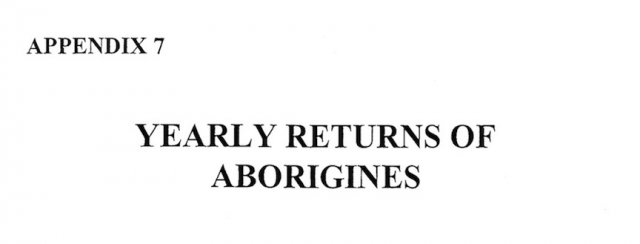  1827-1840 Returns Of Aboriginal people:  Brisbane Water District 1827-1840. Blair 2003, cover